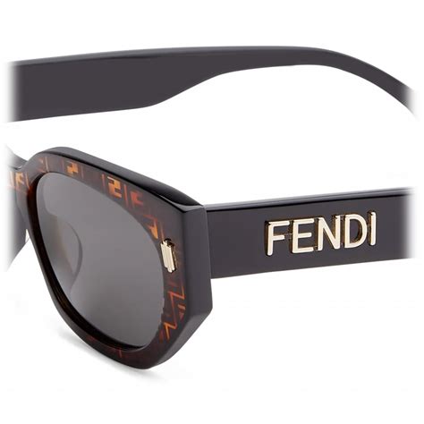 Occhiali Fendi in Plastica Nero .